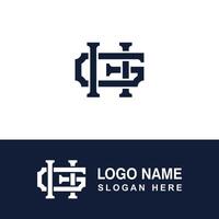 GH or HG logo template. Suitable for clothing labels, photo studios or others. vector