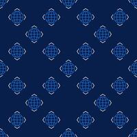 Earth Globe minimal linear seamless pattern vector