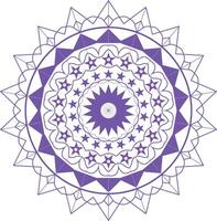 Colorful mandala for coloring book on white background vector