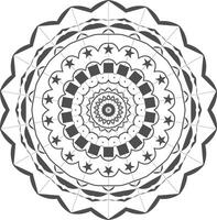 Decorative black mandala design patterns illustration vector