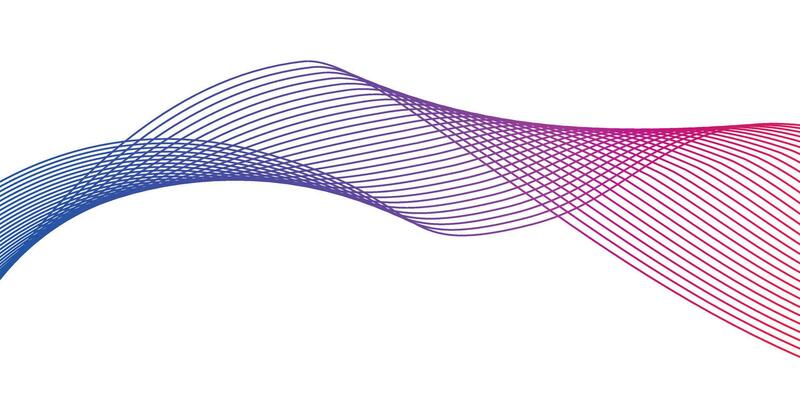 Dynamic abstract wave lines
