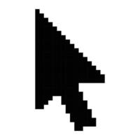 Pixel computer mouse click pointer cursor arrow. Mouse cursor arrow. Pointer arrow. Cursor icon vector