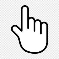 Hand cursor icon. Hand clicking icon. Finger cursor icon. Cursor icon. hand pointer vector