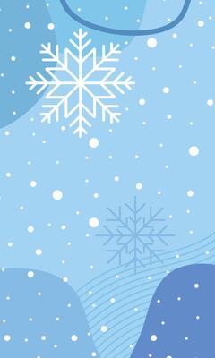 Winter poster with snowflakes. Colorful winter banner with falling snowflakes. Wintry scenes. Winter background. illustration