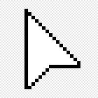 Pixel computer mouse click pointer cursor arrow. Mouse cursor arrow. Pointer arrow. Cursor icon vector