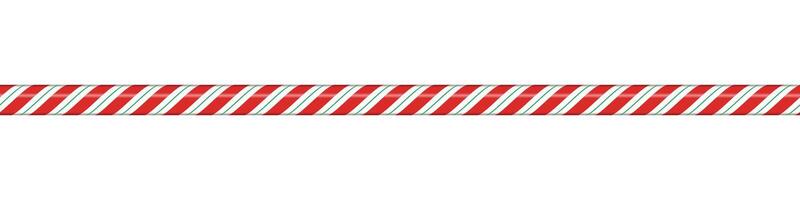 Candy cane line with red and white striped. Seamless line with striped candy pattern. Candy lines. illustration vector