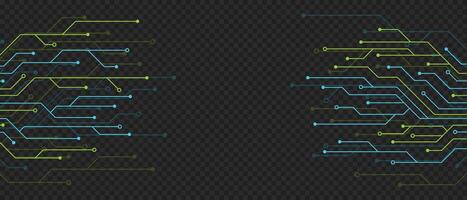 Circuit board technology banner. Circuit board background. Futuristic circuit board banner. illustration vector