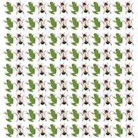 flies and frogs as a pattern background vector