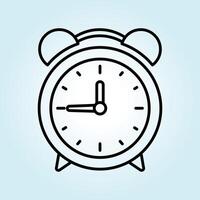Classic Alarm Clock Icon Design Time Management and Punctuality Symbol vector