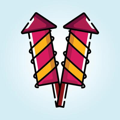Pair of Festive Firecrackers Ready to Ignite the Celebration