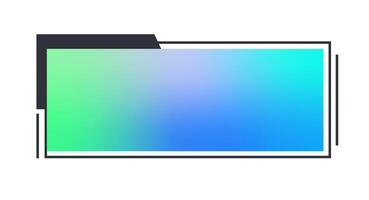Futuristic element illustration. Colorful lower third overlay. vector