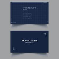 Creative professional modern clean corporate double-side business card design template, personal visiting card for corporate print, Modern and simple business card template. vector