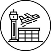 Airport Illustration Icon vector