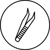 Tweezers Illustration Icon vector