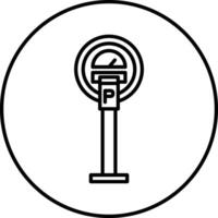 Parking Meter Illustration Icon vector