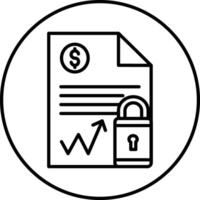 Document Security Illustration Icon vector