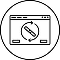 Backlink Illustration Icon vector