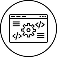 Code Settings Illustration Icon vector