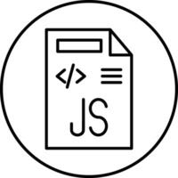 Javascript File Illustration Icon vector