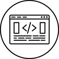 Website Coding Illustration Icon vector