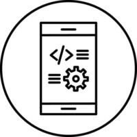 App Development Illustration Icon vector