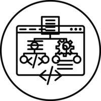 Web Development Illustration Icon vector