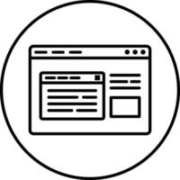 Browser Pop Up Illustration Icon vector