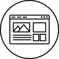 Web Layout Illustration Icon vector