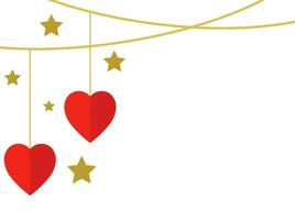 Valentine Day Heart Frame Background vector