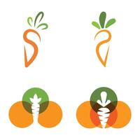 Carrot Logo Template Icon vector
