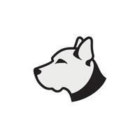 Dog head outline icon for creative logos vector