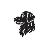 Elegant dog silhouette for branding and logos vector