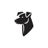 Stylized silhouette of a dog for creative designs vector