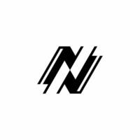 Letter N Abstract vector