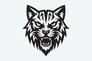 Bobcat - Fierce Forest Predator Design vector