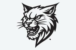 Bobcat Predator Design - Wild Animal Art File vector