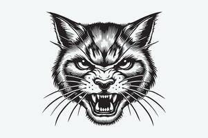 Wild Predator Bobcat Illustration for Creative Projects vector