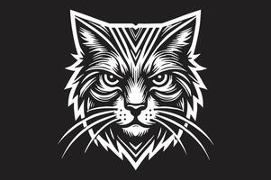 Wild Bobcat Predator Graphic for Digital and Print Use vector