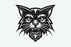 Wild Bobcat Predator - Nature-Inspired Design vector