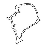 Tuvalu Map Icon vector