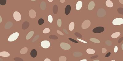 Minimal Seamless Pattern with Organic Shapes in Neutral Tones vector