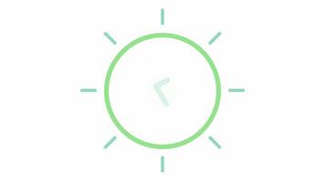 Check mark symbol, delete, forbidden, animated footage looping in flat colored green style video