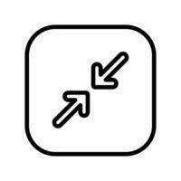 Minimize mark icon animated fooage looping in outline black style video
