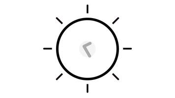 Check mark symbol, delete, forbidden, animated footage looping in flat outline black style video