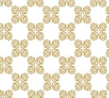 Golden pattern on white background vector