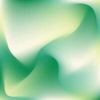 Abstract background with green and white waves vector