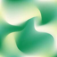 Abstract green and yellow background with a wavy shape vector