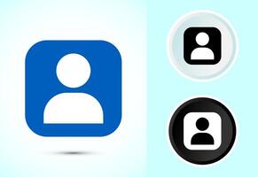 User profile avatar design vector