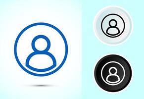 User profile icon design illustration, User profile avatar vector
