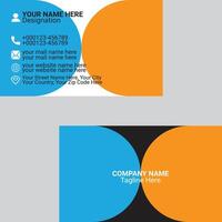 professional and modern business card design vector